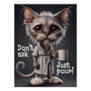 Recherche de dessin de chat posters Humour