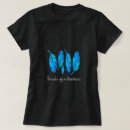 Recherche de feather tshirts Bleu