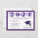 Recherche de high school grad invitations Purple