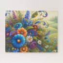 Recherche de fleur sauvage puzzles Illustration