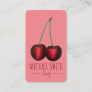 Recherche de rouge cerise cartes visite Cuisinier