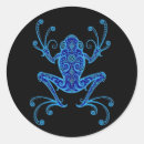 Recherche de grenouille bleue autocollants Nature