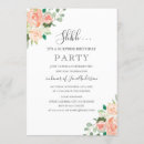 Recherche de floral surprise anniversaire invitations Aquarelle