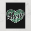 Recherche de coeurs cartes postales Musique