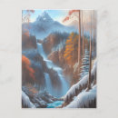 Recherche de hiver rustique cartes postales Bois