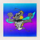 Recherche de dessin coloré puzzles Abeille