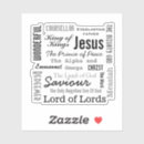 Suche nach jesus name aufkleber Glauben