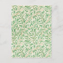 Recherche de saule vert cartes postales William morris