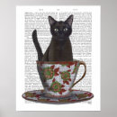 Suche nach teacup poster Schwarze katzen