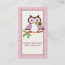 Suche nach rosa eule visitenkarten Niedlich