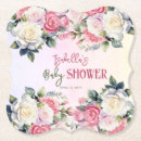Recherche de fleurs roses dessous de verres Future maman
