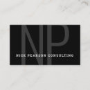 Recherche de lettre initiale cartes visite Entreprise