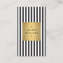 Recherche de rayures noires et blanches cartes visite Maquillage