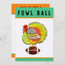 Recherche de football thanksgiving invitations Dîner d'action de grâces