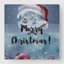 Recherche de noel de joyeux horloges Élégant