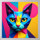 Suche nach moderne katze poster Retro