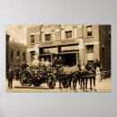 Recherche de camions pompiers posters Vintage