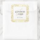 Suche nach gold hochzeit aufkleber Luxus