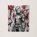 Recherche de graffiti puzzles Rouge