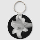 Recherche de lis en fleur porteclés Blanc