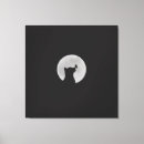 Recherche de silhouette chat toiles Lune