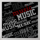 Recherche de musicien posters Noir