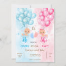 Recherche de cute gender reveal invitations Baby shower