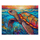 Recherche de natation posters Tortue