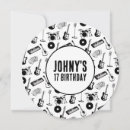 Recherche de musical instrument invitations Noir et blanc