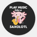 Recherche de saxophoniste autocollants Musicien