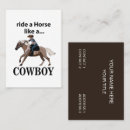 Suche nach cowboy visitenkarten Westlich