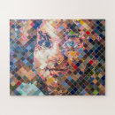 Recherche de visage puzzles Rouge