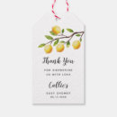 Recherche de citron étiquettes cadeau Baby shower