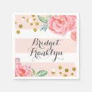 Recherche de rayures roses serviettes Floral