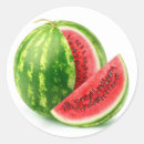 Recherche de graines de pastèque autocollants Rouge