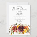 Recherche de fall floral bridal shower invitations Moderne