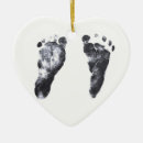 Recherche de empreintes bébé ornements Empreintes de pas