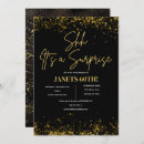 Recherche de 20ème anniversaire invitations Noir et or