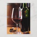 Recherche de bouchon de vin cartes postales Rouge