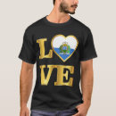 Recherche de amour marin tshirts Drapeau