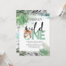 Recherche de motif exotique invitations Vert
