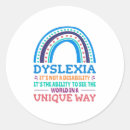 Recherche de dyslexie autocollants Sensibilisation