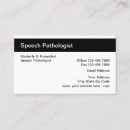 Recherche de pathologiste la parole cartes visite Pathologie