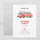 Recherche de chef des pompiers invitations Camion à incendie