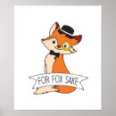 Recherche de renard rouge bébé posters Drôle