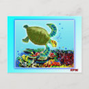 Recherche de de corail cartes postales Tortue