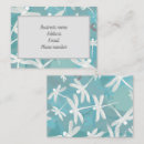 Recherche de libellule bleue cartes visite Affaires