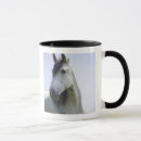 Recherche de tête de cheval tasses Blanc