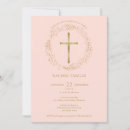 Recherche de blush pink baptême invitations Moderne