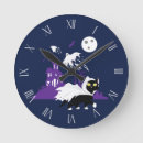 Recherche de maison hantée halloween horloges Chat noir